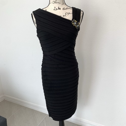 Scarlett Nite Sleeveless Black Sheath Dress Size 6 - Picture 1 of 11