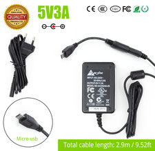 DC Power Supply Adapter Amazon Fire TV Stick Micro USB 5V 3A 15W Long Cable 2.9m