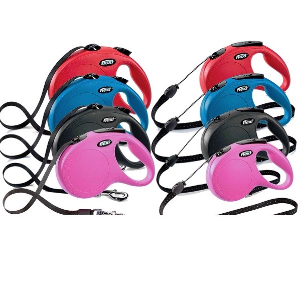 Flexi Retractable Dog / Puppy Lead Classic Neon Comfort Giant Cord