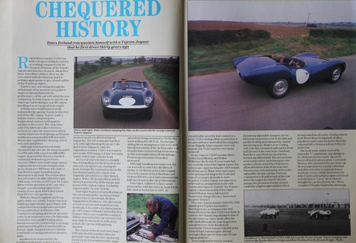 CC 1989 Mag Artikel: TOJEIRO JAGUAR, Restauration & Reunion with Innes Ireland
