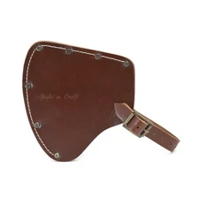 Style n Craft  98027 - Camper's Axe Sheath in Dark Tan Heavy Top Grain Leather