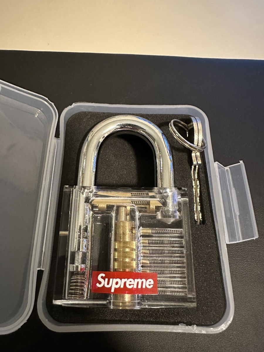 防犯・セキュリティ用品 Supreme Transparent Lock 20ss Supreme Lock Clear Transparent Ss20 Week 2 for sale online