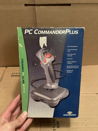New PC Commander Plus PC Air Flight Joy Stick Controller SV-207A IBM Vintage 