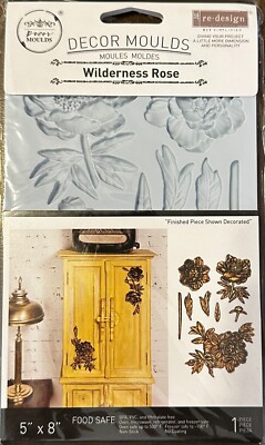 ''Wilderness Rose'' RETIRED Redesign with Prima Food Safe Decor Moulds #647506