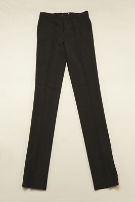 ASOS Men's Straight Leg Skinny Fit Suit Trousers BL8 Black Size