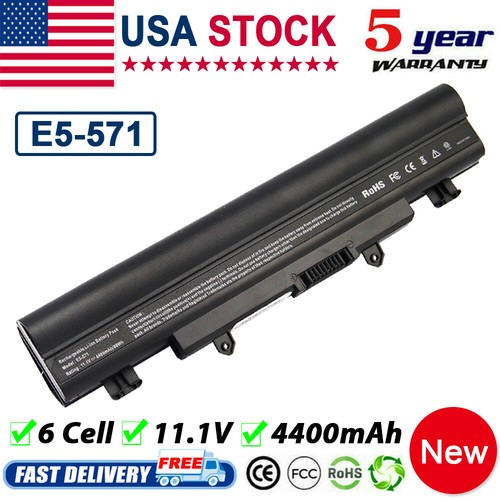 AL14A32 Battery for Acer Aspire E5-572 E572G E5-571 E5-531 E5-511 E5-471 E5-421 - Picture 1 of 13