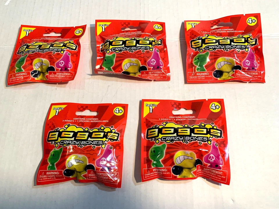 GoGo's Crazy Bones Series 1 Factory Sealed Sample Pack (3 Bones & 3 Stickers) - Image 4 of 4