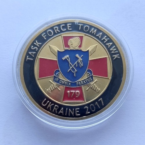 Task Force Tomahavk, 179º Batallón de Infantería, Medalla Lviv 2017, color esmaltado - Imagen 4 de 5