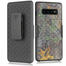 For Samsung Galaxy S10 Slim Armor Shell Holster Combo Case Belt Clip Screen