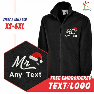 Personalisierte bestickte WEIHNACHTSMANNMÜTZE von MR Weihnachten Party festlich Herren Jacken 