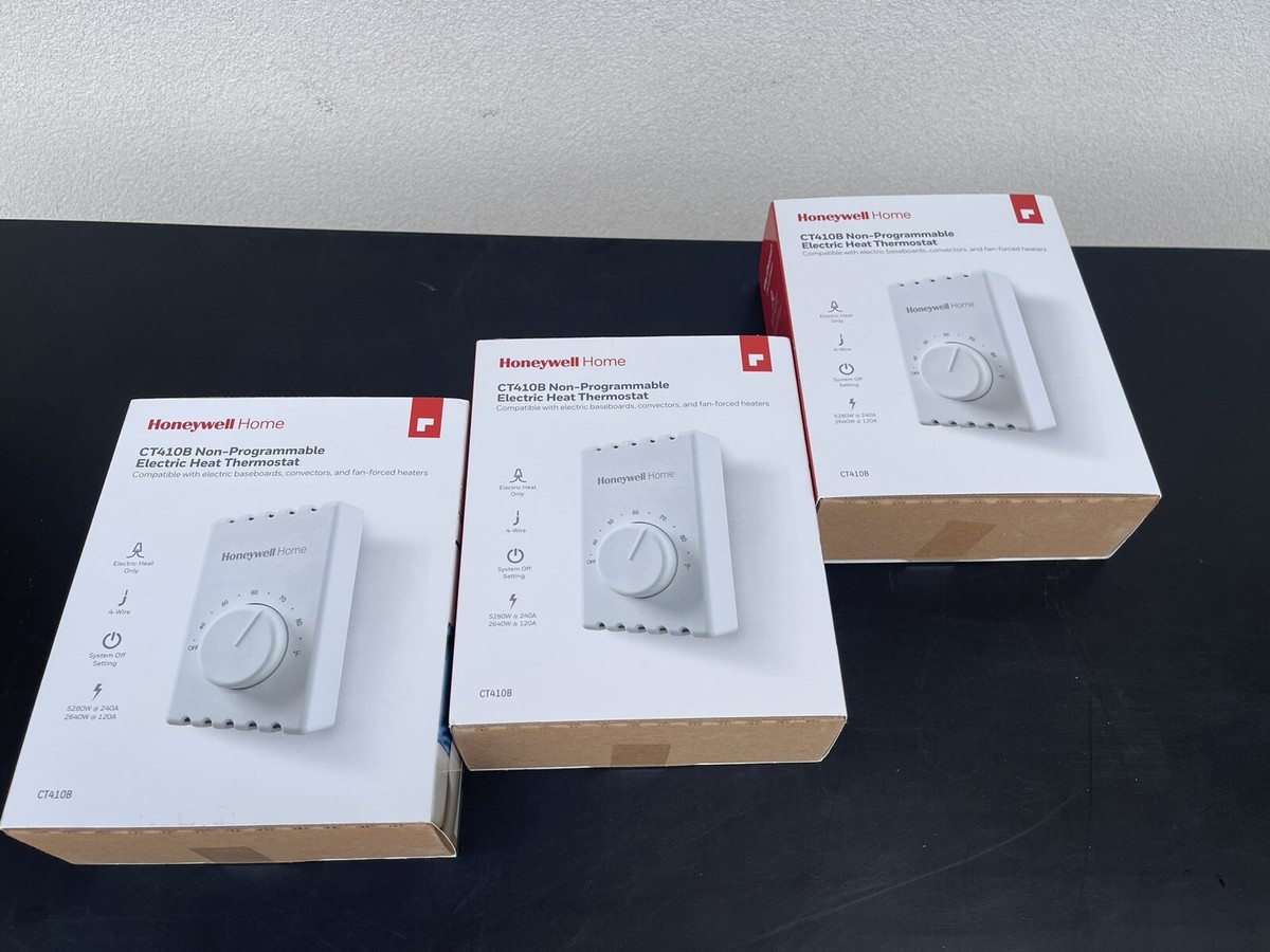 Honeywell Home CT410B Manual Wire Premium Baseboard/Line Volt