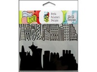The Crafters Workshop Stencil 12x12 Skyline on sale The Crafters Workshop Stencil 12x12 Skyline on sale