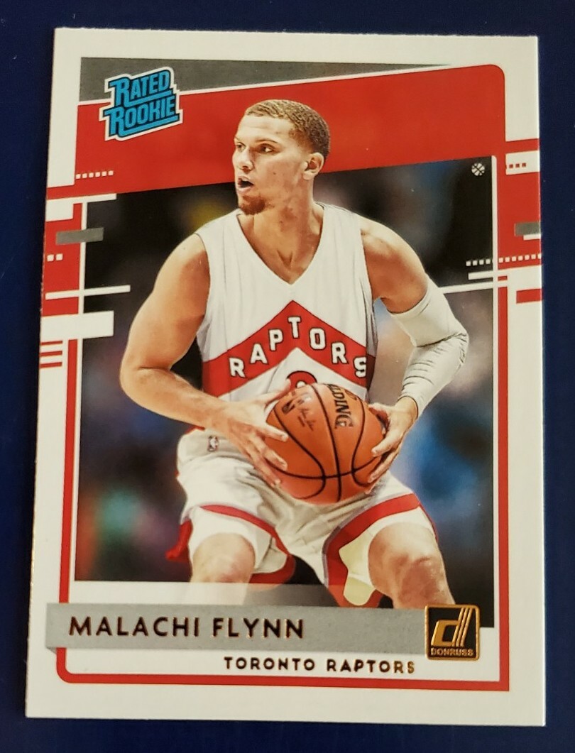2020-21 Donruss Rated Rookie Malachi Flynn Toronto Raptors #215 RC