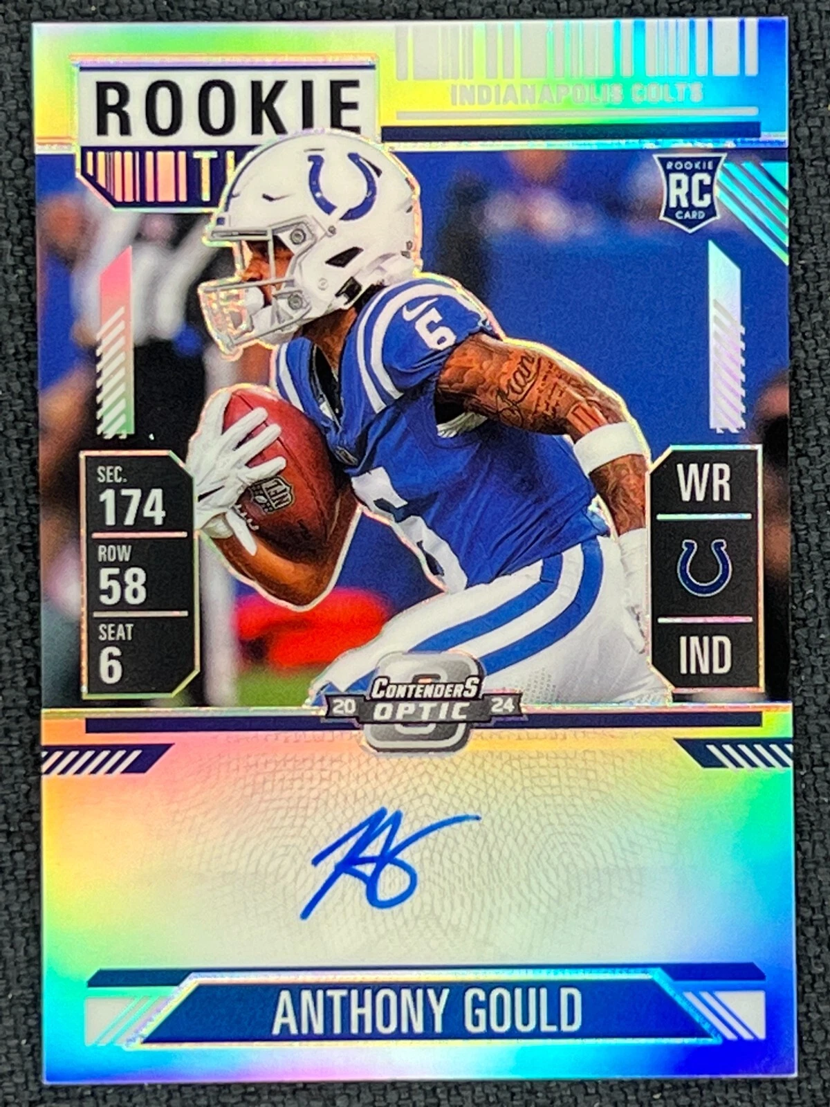 Anthony Gould Panini Contenders Optic #140 Autograph-Silver