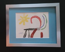 🔥Joan Miro | Vintage 1983 Signed Colorful Print |  Framed | Buy Now!!