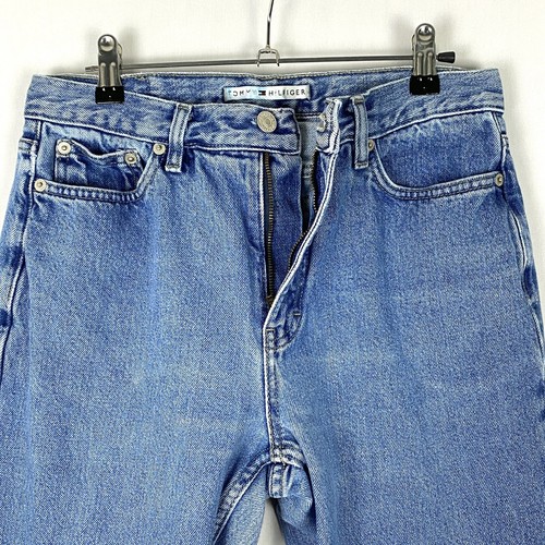 Vintage Tommy Hilfiger Womens Denim Jeans 10 High Waist 100% Cotton Distressed - Picture 5 of 12