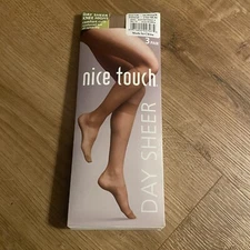 New Nice Touch Women's Day Sheer Knee Highs 3 Pack Comfort Cuff Size AB Natural