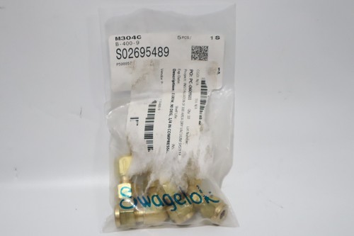 Lot of 5 - Swagelok B-400-9 Elbow 1/4 inch - FREE SHIPPING - Picture 1 of 4