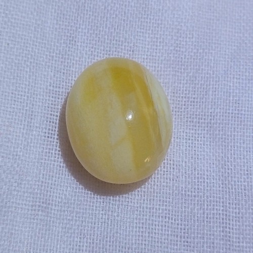 11.5 Carat 16.5x13.2x9.5 MM Natural Yellow Amazing Color Cat's Eye Opal Cabochon - Picture 10 of 24