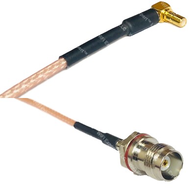 RG316 SSMB Male Angle to TNC Female Small Bulk RF Cable Rapid-SHIP LOT