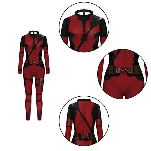 Niño Adulto Wolverine Mono Deadpool Body Disfraz Trajes Vestido Nuevo - Imagen 11 de 32
