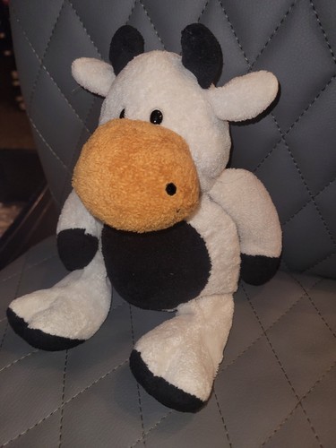 TY Tylux 2002 Kuh Pluffies Grazer Plüschtier Stofftier Sitzsack Spielzeug - Bild 3 von 6