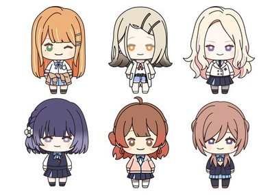 Nyokinto Gakuen Idolmaster Mascot Figure Vol.2 All 6 Types Box