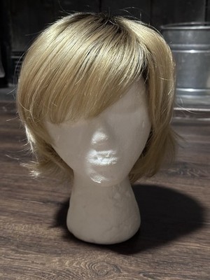 Noriko Collection By Aderans Blonde Bob Wig Dark Roots Average SZ
