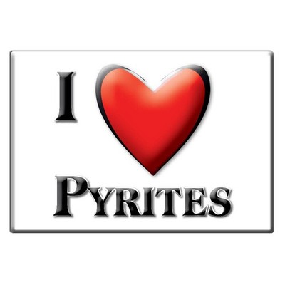 Pyrites, Saint Lawrence County, New York - Fridge Magnet I Love Souvenir Usa
