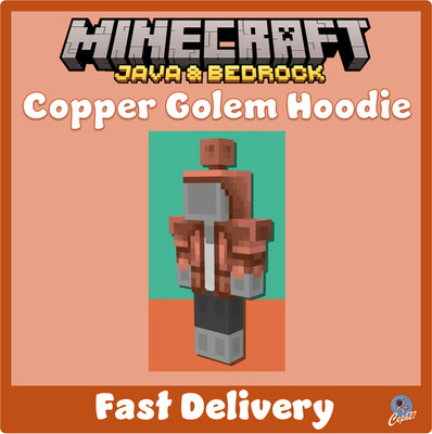 Minecraft - Copper Golem Hoodie - Bedrock&Java - All Platforms