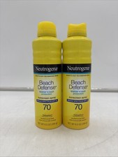 2- Neutrogena Beach D Sunscreen Spray SPF 70 - 6.5 Oz Each 2.77 per gallon
