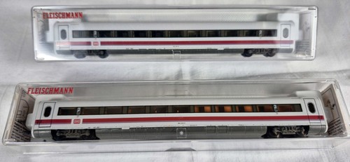 2 Stück Fleischmann ICE Wagen 7447 K und 7449 K Spur N | Condition: Gebraucht