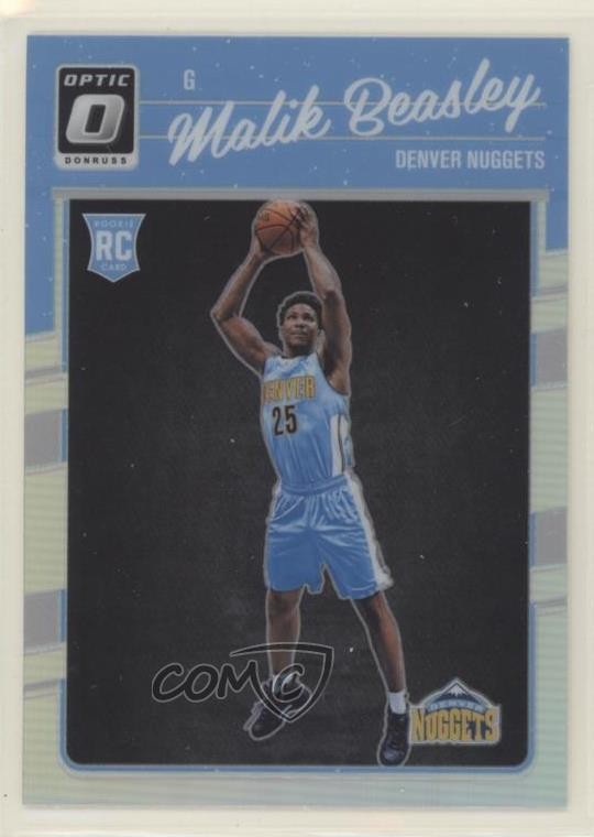 2016-17 Panini Donruss Optic Holo Silver Prizm Malik Beasley #166 pl0