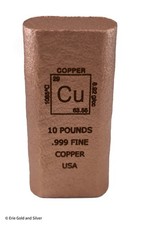 10 Pounds Fine Copper Bar Rectangle Ingot Element Design  10lbs