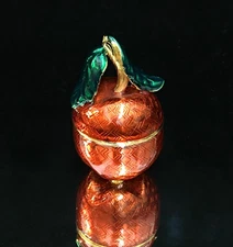 Edgar Berebi Signed Limited Edition Mini Apple Trinket Box Vintage