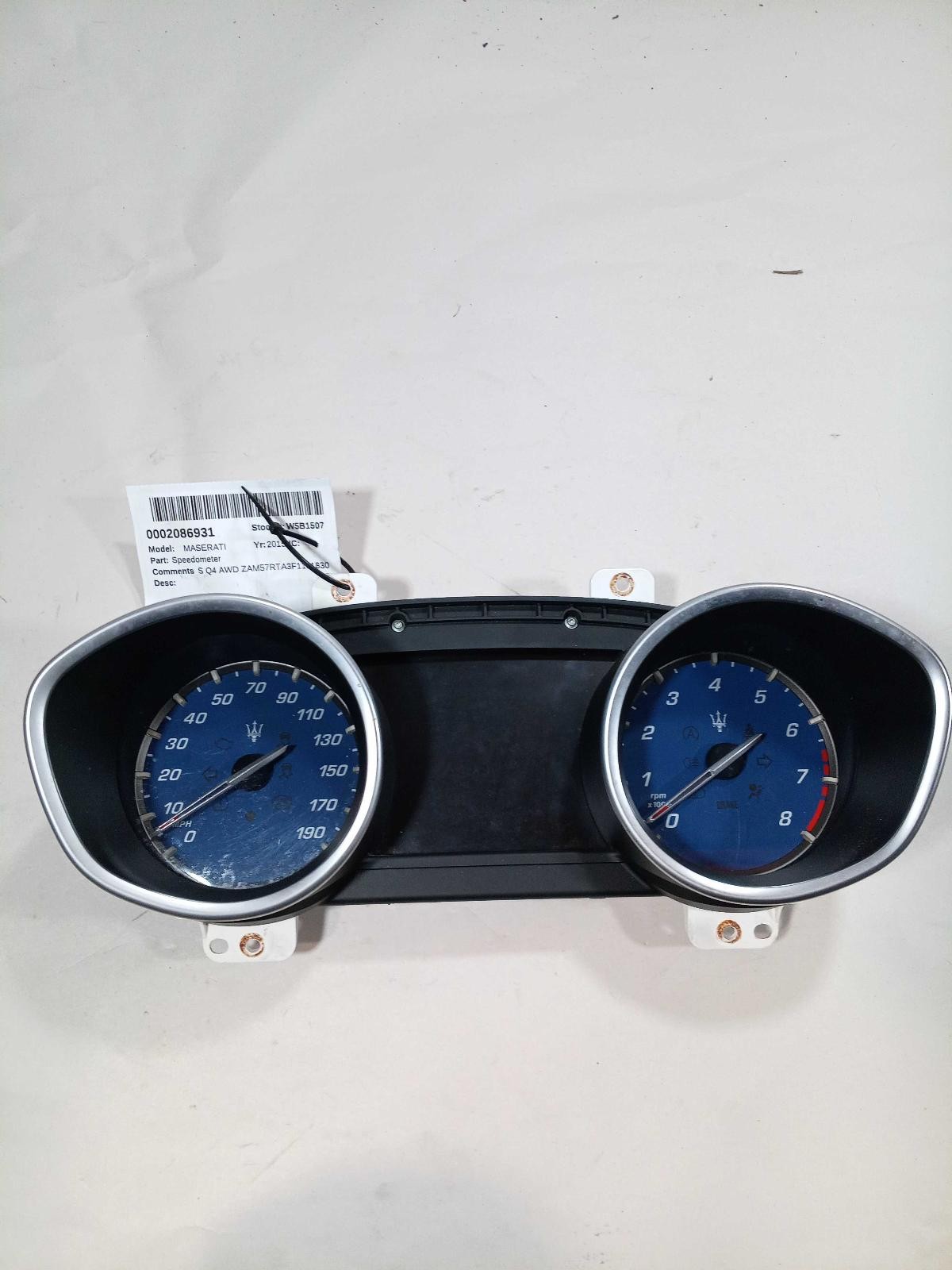 Used Speedometer Gauge fits: 2015 Maserati GHIBLI  Grade A