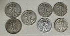 Walking Liberty Silver Half Dollar Lot of 7 Coins NR 90% Silver