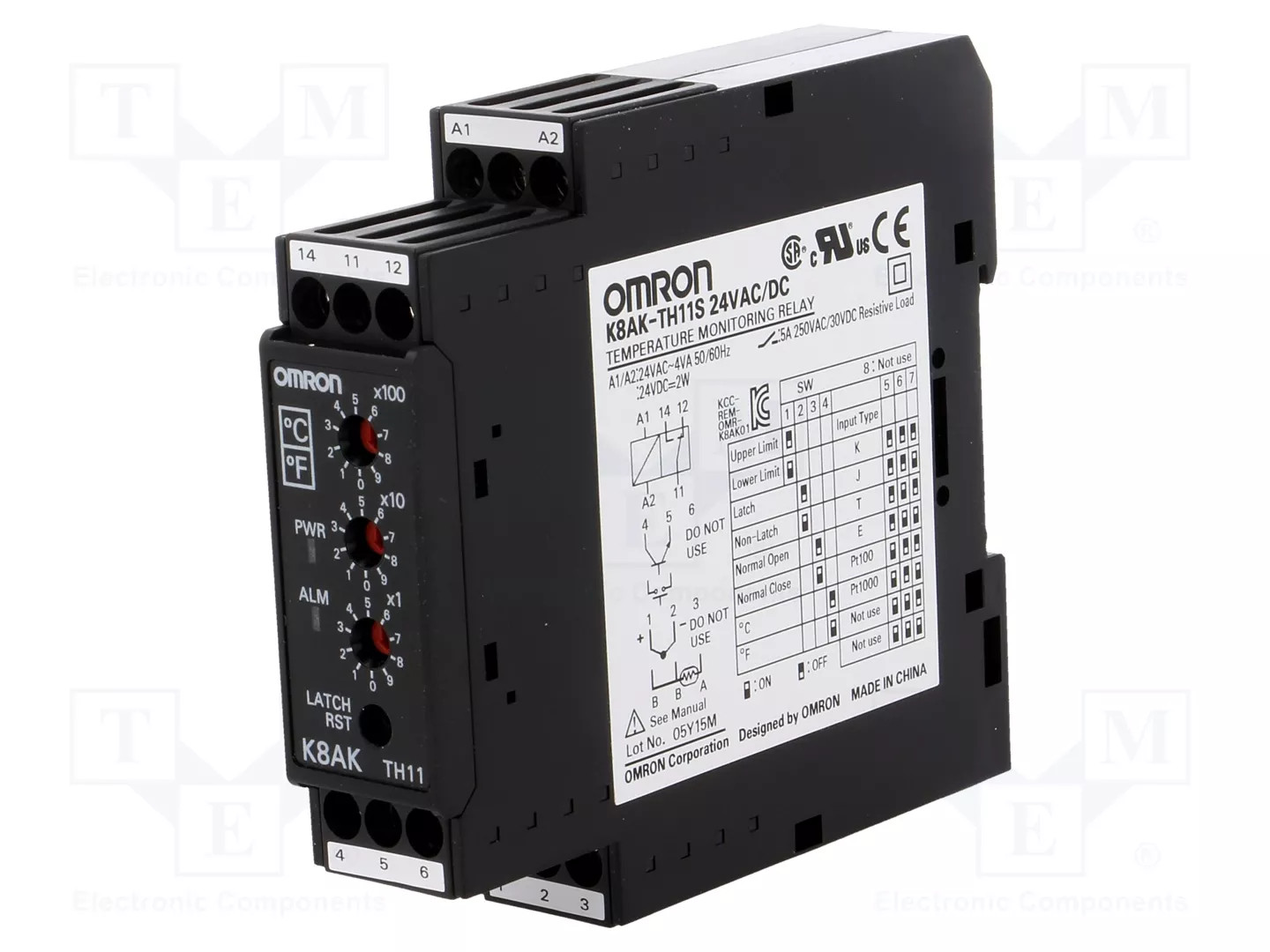 OMRON K8AK-TH11S-24VAC/DC Temperature monitoring relay