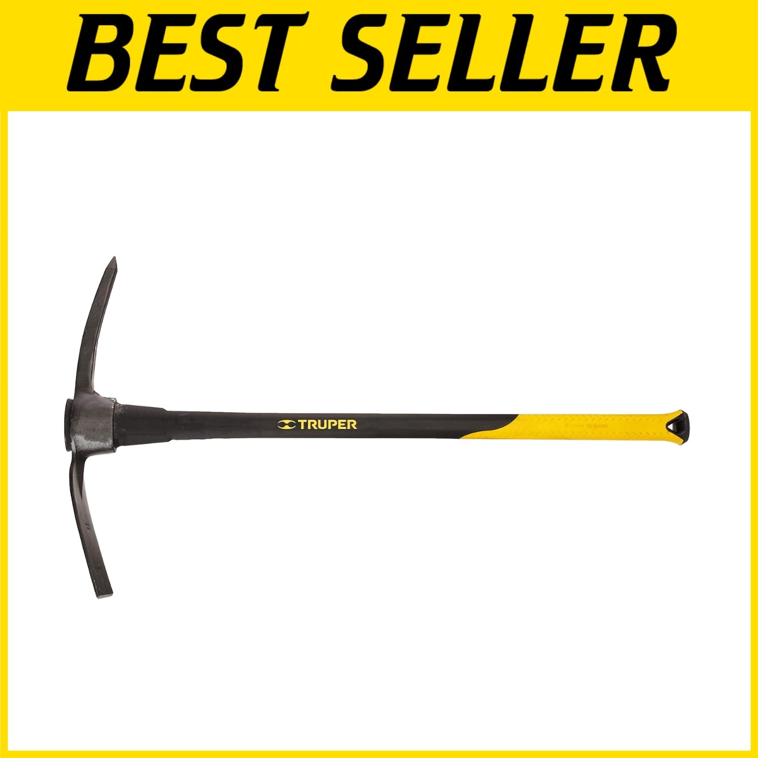 Heavy-Duty 5-Pound Pick Mattock with 36-Inch Shock-Absorbent Fiberglass Handle