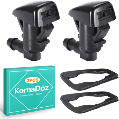 #ad 2PCS Universal Windshield Washer Nozzle Kit Automotive Replacement Wiper Spraye $8.79