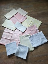 Damast Tischdecken rosa, hellgelb, weiß, verschiedene Größen