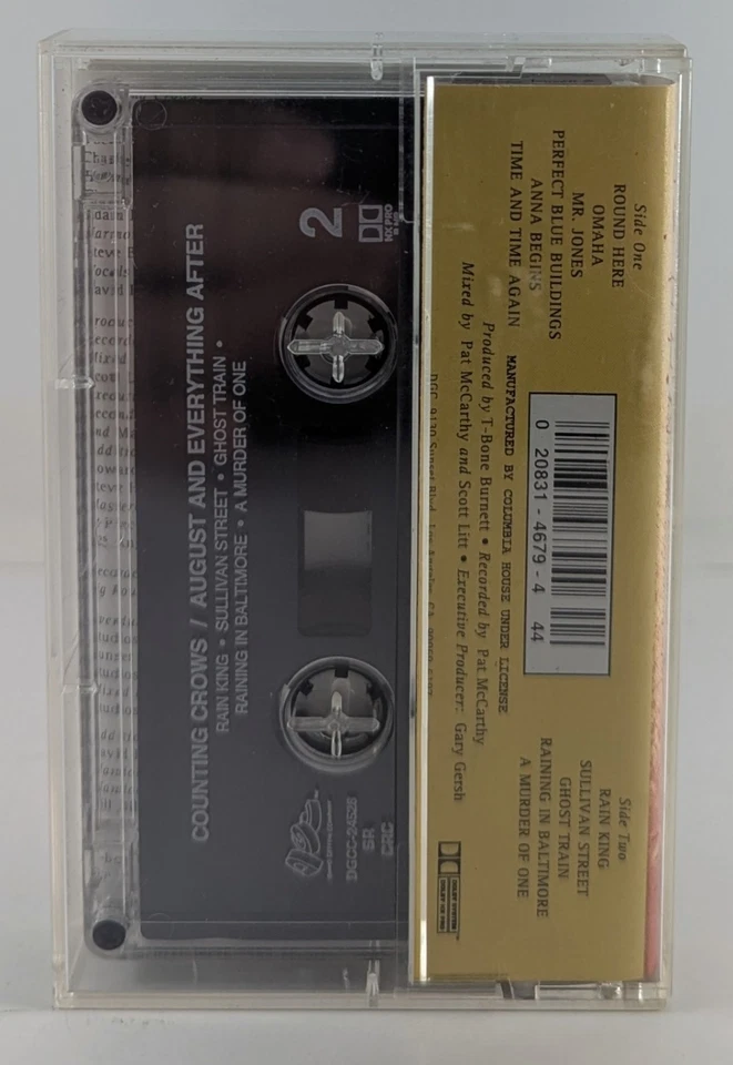 Counting Crows August and Everything After Cassette 1993 Geffen DGCC-24528 - Image 2 of 4
