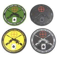 Combat Moral Patch From A Place Sniper Patch Ace Of Spades Rubber Airsoft Army