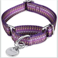 Martingale No-Pull Pet Collar Training Collar Anti-Escape Dog Purple Medium