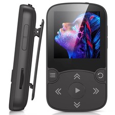 AGPTEK 64GB MP3 Player with Clip A65PL Bluetooth NEW in Open Box!! US SELLER!!