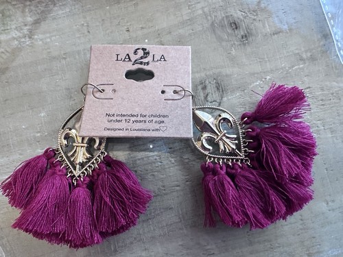 Lot — LA 2 LA — NEW 77 pcs Fashion/Costume Necklaces Earrings Tassels Jewerly - Picture 15 of 16