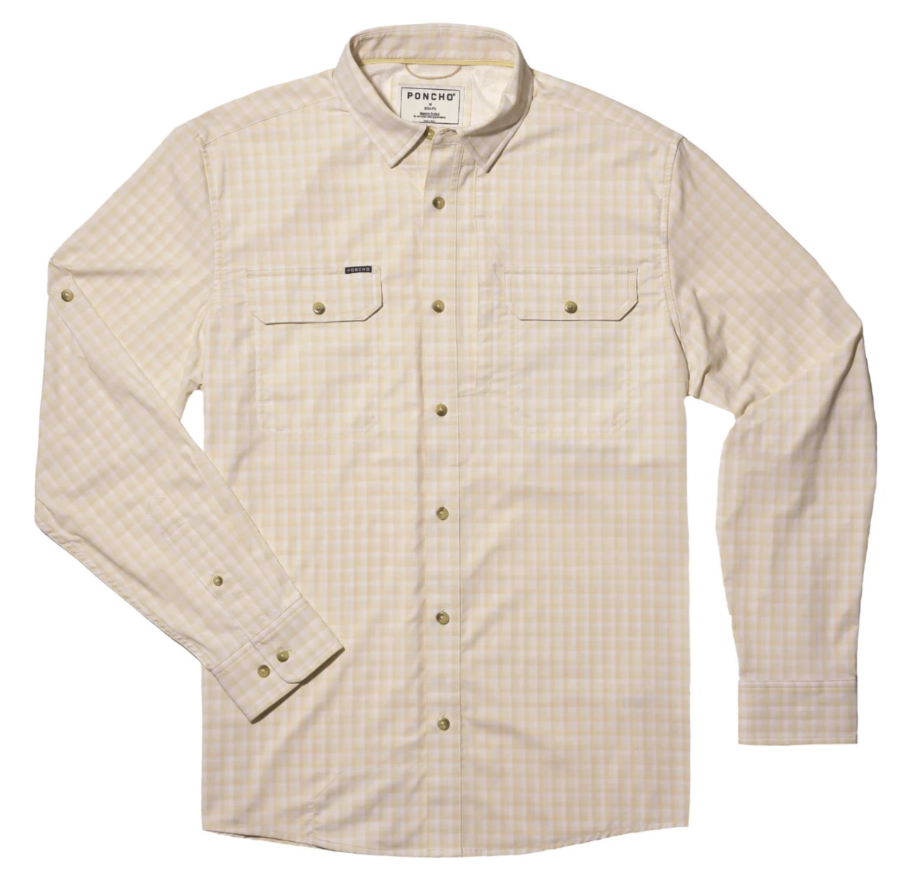 🧡*NWT*Poncho Original Shirt Men's L Long Sleeve Magnetic Pocket Outdoor Fishing