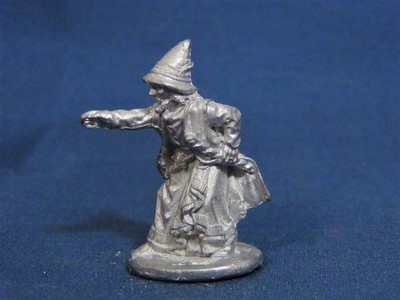 Grenadier Wizard in Pointed Hat Casting Spell 25mm Metal Miniature RPG D&D OOP