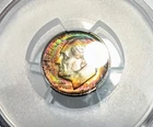 1947 S Roosevelt Dime PCGS MS66FB Rainbow Color Monster Toned Brilliant Gem