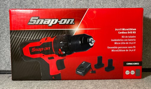 •Snap-On 14.4V MicroLithium Brushless Cordless Drill Kit 3/8 Gray CDR861GMK2 - Foto 5 di 5